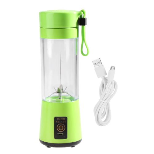 350-400ML Presse-agrumes électriques Portable USB Rechargeable Plactic Juicer Extracteur de Jus de Fruits Blender (Vert)