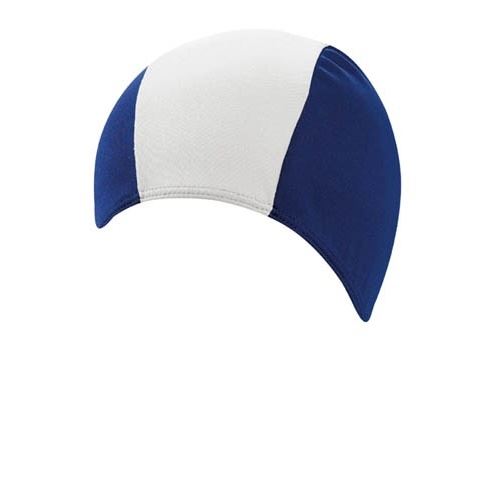 Beco bonnet de bain textile homme bleu/blanc