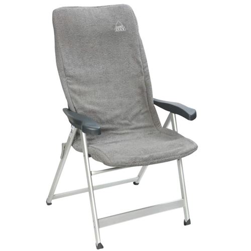 Camp Gear Stoelhoes Universal grijs katoen 124 x 58 cm 1849289