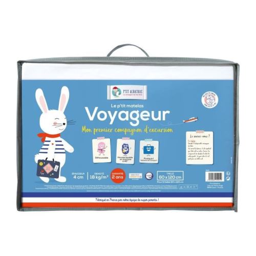 PTIT ALBATROS Matelas pliant de voyage - Bébé mixte - 60 x 120 cm