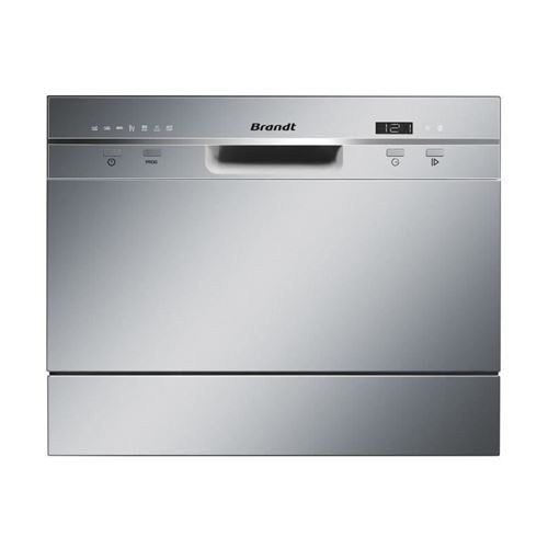 Brandt Dfc6519S - Lave-Vaisselle - Largeur : 55 Cm - Profondeur : 50 Cm - Hauteur : 43.8 Cm - Argent