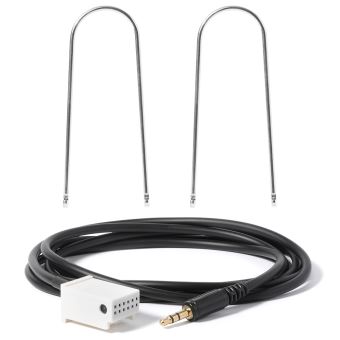 INECK® Câble auxiliaire pour voiture - Adaptateur audio Lightning à  brancher dans une prise jack 3.5