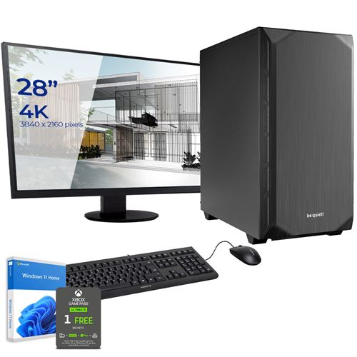 Pack PC Professionnel Watercooling, Intel i7-10700KF, Geforce RTX 3070, 32 Go RAM, 500Go SSD 970 Evo, 3To HDD, écran 28 4K, c/s et Win 10
