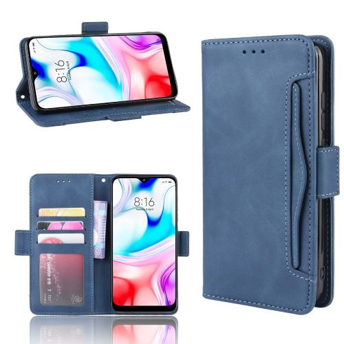 Etui Pour Xiaomi Redmi 8 Portefeuille Bleu Coque Housse En Cuir Pu hfs-house®