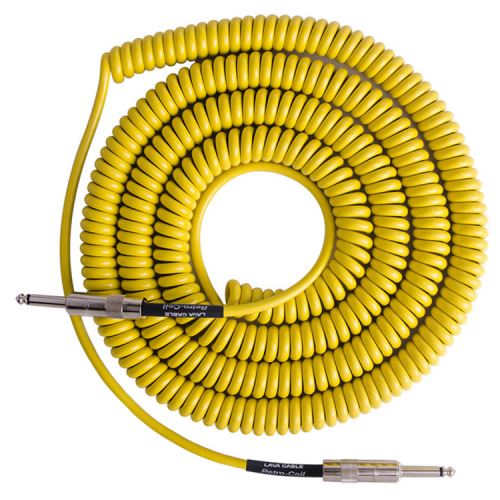 Lava Cable Retro Coil Yellow câble d'instrument 6m (jaune)