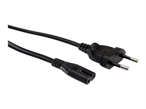 Secomp Noir Roline - Câble D'alimentation - Europlug (M) Pour Power Iec 60320 C7 - Ca 250 V - 2.5 A - 1.8 M - Image 1