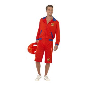 Deluxe Alerte à Malibu Sauveteur Costume, Rouge Et Jaune