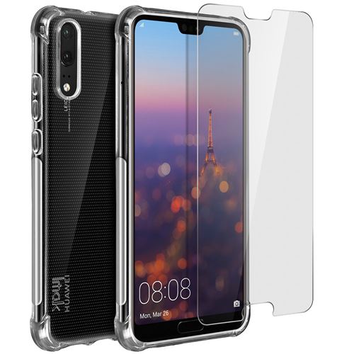 Imak Impact Coque Huawei P20 Coque Silicone Souple + Film Hydrogel Flexible