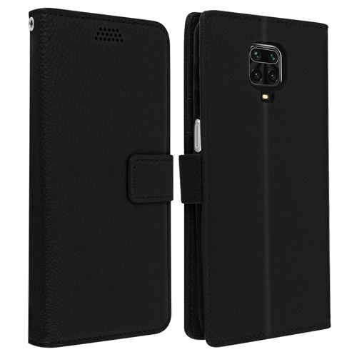 Avizar Étui Pour Xiaomi Redmi Note 9S / 9 Pro / 9 Pro Max Porte-carte Support Vidéo Noir