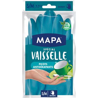 Mapa Confort – Lot De 12 Paires Gants Ménage Fibres De Bambou Taille L, Mains Fraîches Et Sèches Toute La Journée