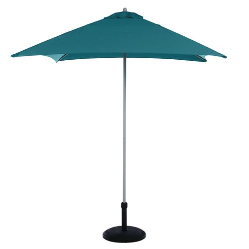 Hespéride - Parasol droit carré Anzio - L. 200 x l. 200 cm - Bleu canard - Anzio
