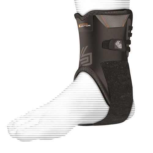Orthèse de cheville Shock Doctor avec baleines souples noir-M