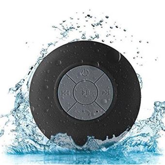 Enceinte Waterproof Bluetooth pour BLACKBERRY Classic Smartphone Ventouse Haut-Parleur Micro Douche Petite (NOIR) - 1