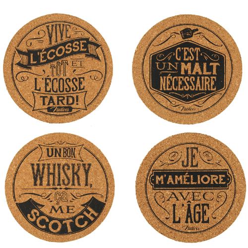 Set Dessous de verre à Whisky