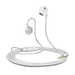 Ecouteurs Plat pour HONOR 7 Smartphone avec Micro Reglage Kit Main Libre Casque Universel Prise Jack (BLANC)