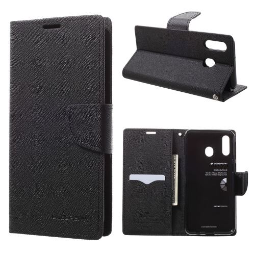 Etui en PU agenda élégant noir pour votre Samsung Galaxy M20