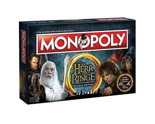 Winning Moves Monopoly Le Seigneur des Anneaux Edition - La Lutte pour la Terre du Milieu - Jeu de Société - Jeu de F WIN4463