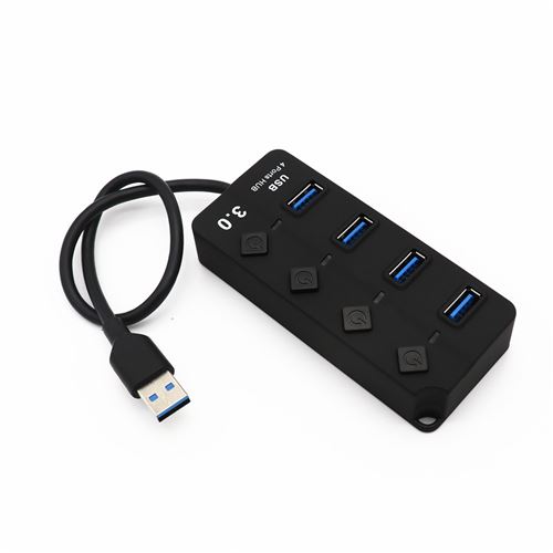 MULTIPRISE 4 PORT HUB/Multi chargeur Câble USB 2.0 pour PC/Mac/tablette