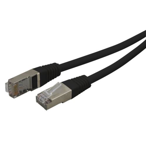 Cable réseau RJ45 Cat6a noir 0.50m