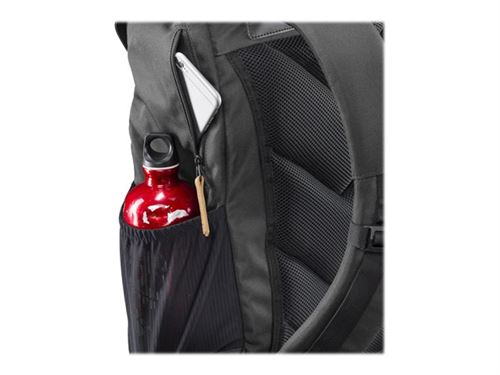 Mantona Luis - Sac à dos pour appareil photo - nylon, cuir - noir - 14"