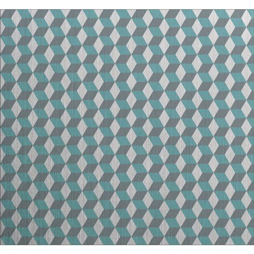 Crédence adhésive en alu Cube - L. 20 x l. 20 cm - Gris - Design CPM - Cube