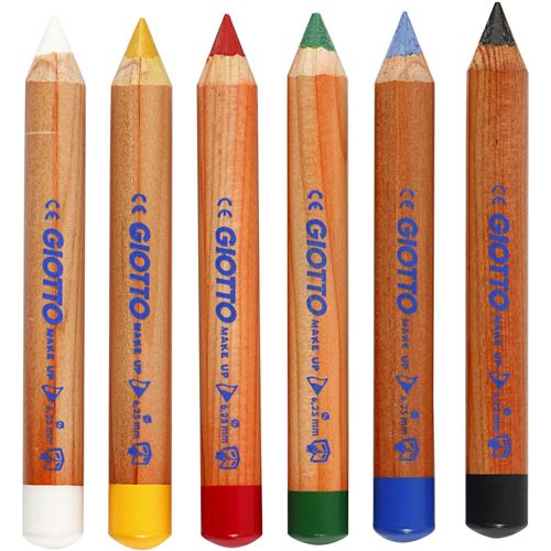 Creotime crayons de maquillage 6 pcs 9 cm