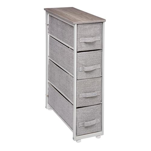 Chiffonnier 4 tiroirs gris clair 5Five
