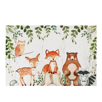 Bebe Photographie Toile De Fond Animaux Des Bois Fond De Fete D Anniversaire Prop 2x150 Cm Accessoires Pour Camera Sport Achat Prix Fnac