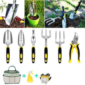 VITO Kit 6 outils de jardin VITO Kit jardinier Acier S235 Manche en bois de  hêtre