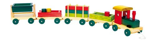 Train en bois coloré - Emile - 1128