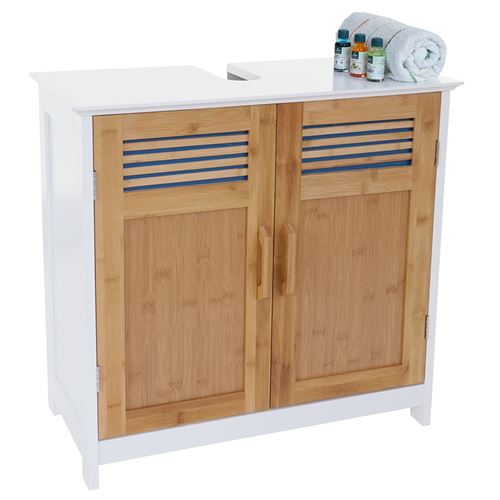 Set Salle De Bain Hwc A85 2x Armoire Haute 1x Meuble Sous Vasque 1x Miroir Babou Blanc Achat Prix Fnac
