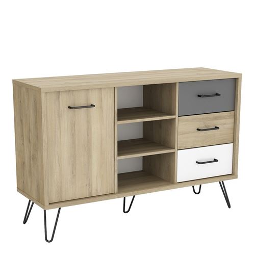 Buffet Lea 1 porte 3 tiroirs 3 niches