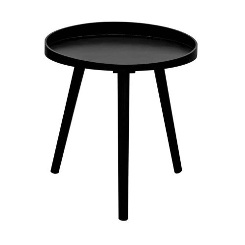 Lalin - Table d'Appoint Ronde Diam. 40cm Coloris Noir