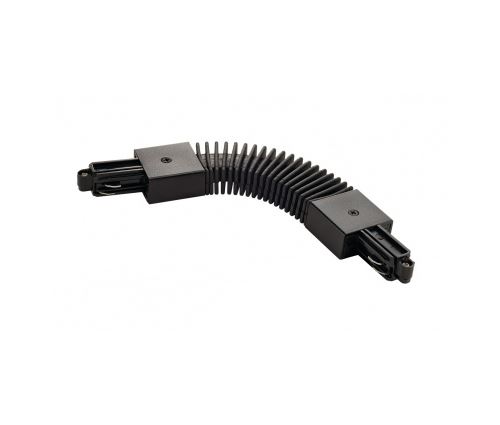 Connecteur flexible pour rail 1 allumage 230v, noir