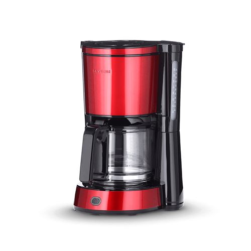 SEVERIN KA 4817 - Cafetière - 10 tasses - rouge feu métallique/noir