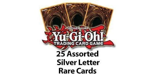 25 Lettre Argent Assortie Rares Yu Gi Oh