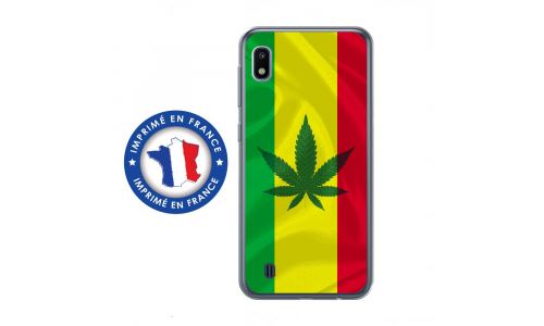 Coque souple pour Samsung Galaxy A10 avec impression Motifs rasta