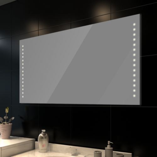 Miroir avec éclairage pour salle de bain 100 X 60 cm