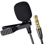 VBESTLIFE Microphone Cravate Filaire 3,5 Mm, Clip à Condensateur  Omnidirectionnel Portable sur Micro-Cravate avec Adaptateur 6,5 Mm,  Compatible avec