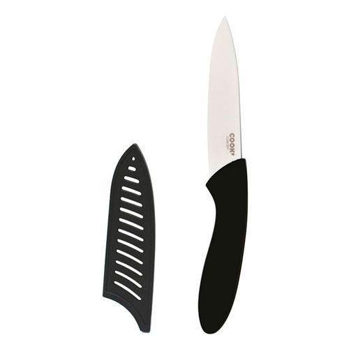 Paris Prix - Couteau En Céramique & Etui cario 19cm Noir