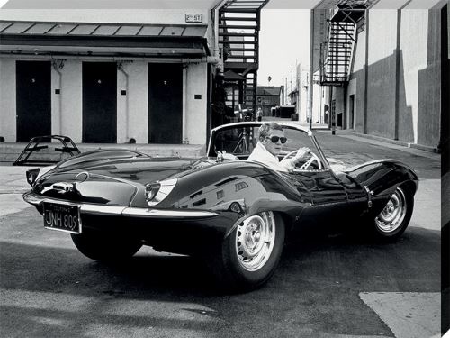 Time Life imprimée Steve McQueen - Jaguar 60 x 80 cm