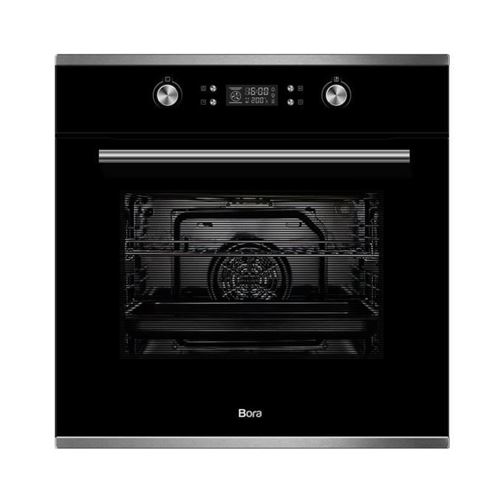 BORA BOFMPY70TX - Four - intégrable - niche - largeur : 56 cm - profondeur : 57 cm - hauteur : 60 cm - avec système auto-nettoyant - classe A - inox/noir