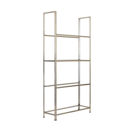 SimonRack - Etagère 4 niveaux Zinc pour jantes charge 100Kg/niveau - KIT AUTOCLICK JANTES MEGAPLUS 4/300