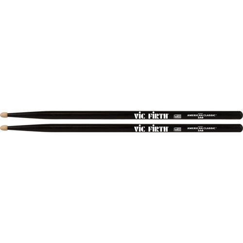 VIC FIRTH 5AB - AMERICAN CLASSIC HICKORY 5A NOIRE BAGUETTES DE BATTERIE