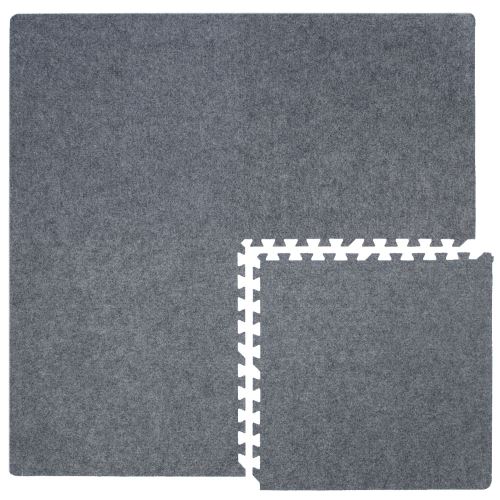 4 Tapis Puzzles plus 8 Cadres Durable Mousse EVA Dimension: 1.58 m² Epaisseur 7 mm Pièces Dé