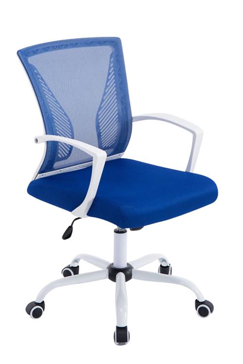 Fauteuil de bureau Tracy , Blanc/Bleu