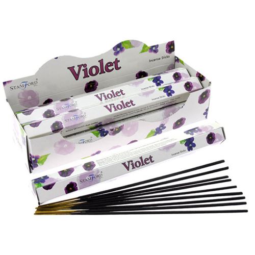 1 boite de 20 bâtonnets Encens Stamford Premium Hex Violette
