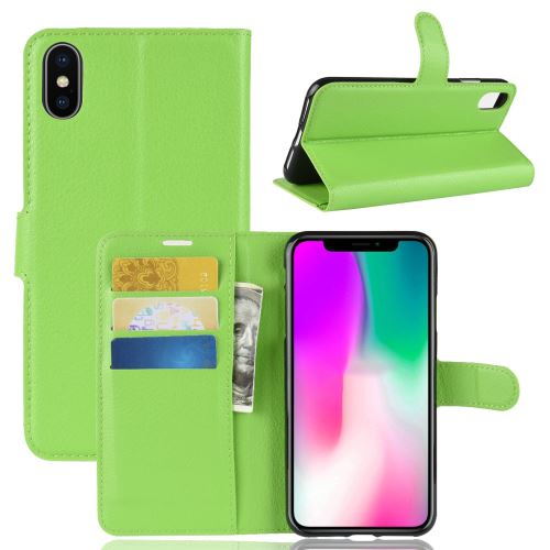 Etui coque en cuir Folio Portefeuille anti-choc pour Samsung Galaxy M30S - Vert
