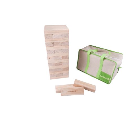 Everearth Blocs de construction de tour en bois 38 cm junior blank