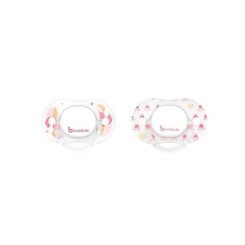 BADABULLE Lot de 2 Sucettes Réversibles 6 - 12 mois